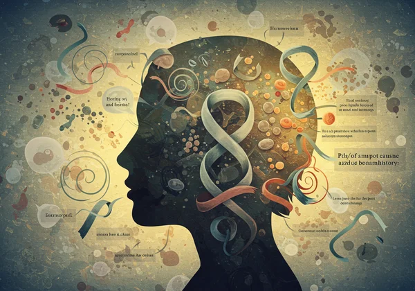 Abstract representation of various PPD causes and risks