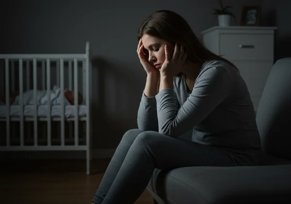 New mother feeling isolated and overwhelmed by PPD symptoms
