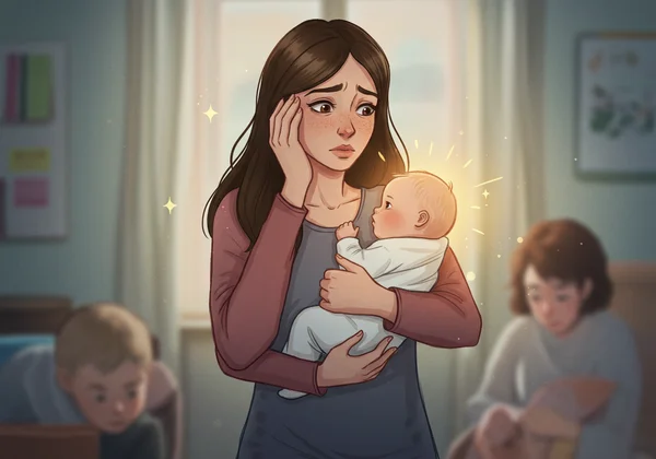 Ibu yang tertekan tetapi mengambil langkah untuk kesihatan mental