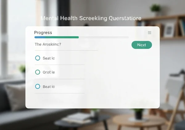 온라인 EPDS 선별 설문지의 스크린샷.